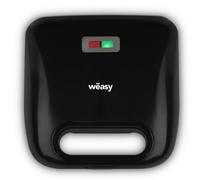 Weasy Joy600 - Appareil A Croque-monsieur 4 En 1 - 4 Plaques Interchangeables - 750w - Temoin Lumieux - Revetement Anti-adhesif Weasy