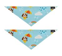 Weather and Pets Lot de 2 écharpes pour animal domestique Bonne respirabilité pour un usage quotidien de différentes tailles 50,8 x 18,8 x 7,6 cm