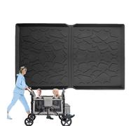 Weather Floor Mats - TPE Silicone All Weather Mat For 2 Seater Stroller, Folding Stroller Cart Mat Accessory, Foldable Trolley Accessories | Anti Water Sand Dirt Prevent Sand Dirt Water