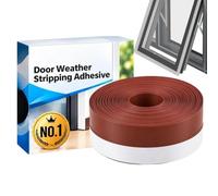 Weather Stripping 16.4ft Insulation Self Adhesive Draft Cold Air Leak Redu | Cutting Door Seal For Apartment Front Glass Pet Winter Noise Crack Interior Bedroom Office Cold Air Leak Reducer. This Self