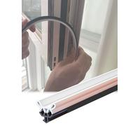 Weather Stripping Seal Strip for Aluminum Door and Window, Windproof Soundproof Rubber Seal, Gap Filler for Frame and Sash(Natural,4m/13.1ft)