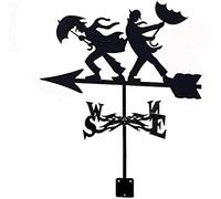 Weather Va ne Weathercock Indicateur de direction soufflé en acier inoxydable pour toit extérieur ferme cour décoration