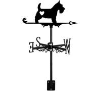 Weather Vane,Metal Weathervane with N/S/E/W Direction Indicator,Durable Rustproof Outdoor Weather Vane for Roof,Yard,Farm,Patio,Pet Lover Decor(Miniature Schnauzer)