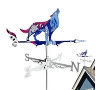 Weather Vane - weathervaness - Metal Rooster Weathervane, Decorative Outdoor Farm Bird Wind Direction Ornament, Rustic Vintage Style Garden Roof Spinner For Backyard Lawn Patio Farmhouse Landscape