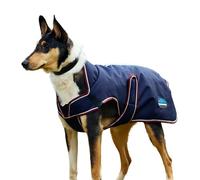 Weatherbeeta 2025 Comfitec Premier Deluxe Waterproof Dog Coat 1028800 - Navy/Burgundy Size - 80CM