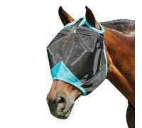 Weatherbeeta Comfitec Deluxe Fine Mesh Fly Mask 1006938 - Black/Turquoise Weatherbeeta Mask Size - Full