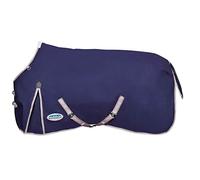 Weatherbeeta - Couverture légère COMFITEC Essential - Cheval (115 cm) (Bleu Marine/argenté/Rouge)
