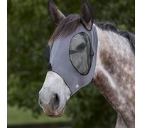 Weatherbeeta masque anti-mouches stretch avec protection des oreilles - gris/noir