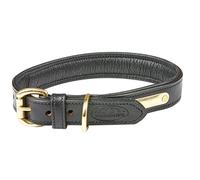 Weatherbeeta Padded Leather Dog Collar X Large Black