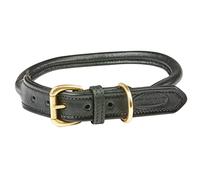 Weatherbeeta Rolled Leather Dog Collar X Large Black