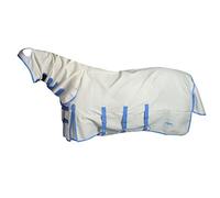 Weatherbeeta Sweet Itch Shield Combo Neck Fly Rug 5ft9 White Blue