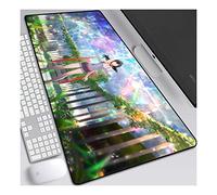 Weathering with You 900x400mm Tapis de Souris XXL Multifonction Gaming Mousepad XXL Grand sous Main, Anime Souris 3mm Bureau Anti-Glissant Surface Texturée pour Ordinateur, C