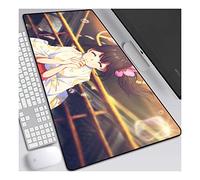 Weathering with You Speed Gaming Mouse Pad,XXL Anime Mouse Mat,800x300mm, Extra Large Mousepad with Non-Slip Rubber Base,3mm Stitched Edges,for Computer PC,E