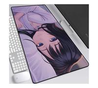 Weathering with you Tapis de Souris Gaming XXL, 900x400mm, Anime Mouse Pad - Surface spéciale améliore la Vitesse et la précision, 3mm Base en Caoutchouc Antidérapant Surface-pour Ordinateur et PC, E