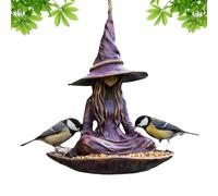 Weatherproof Bird Feeder, Outdoor Wild Bird Station, Hanging Seed Feeder with Rain Cover, Garden Feeding Tray, Birds Feeding Station with Durable, Outdoor Feeders for Backyard Balcony