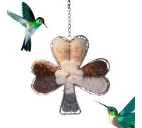 Weatherproof Bird Nesting Material, Refillable Cage Holder,7.87x7.87x1.18 inches Sturdy Nesting Supply with Easy Refill, Bird Nest Material Natural Design, Refillable Nest Outdoor Accessory