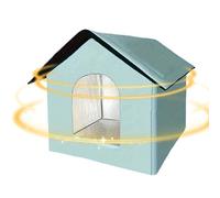 Weatherproof Cat Bed - Removable Cat House | Puppy Bed with Water Resistant Exterior, Pets Cave with Breathable Lining, Pet Accessory Pet House, Feline Beds for Living Room Space