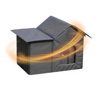 Weatherproof Cat House for Outdoors - Insulated Pet Cave with Removable Fleece Pad, Waterproof & Warm | Outdoor Shelter for Garden, Patio, Balcony Use by Cats, Kittens, Rabbits