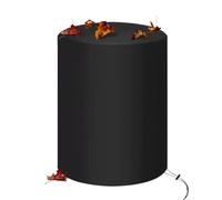 Weatherproof Fire Pit, Round Grill Accessory, 121 cm Cover with Drawstring Feature, Heavy Duty Protective Sheet, Pit Cover with Design, Outdoor Gear for Garden Backyard Farm Patio