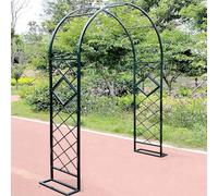 Weatherproof Metal Garden Arch for Climbing Plants - 140CM to 340CM Widths Black Rose Trellis and Support Perfect for Garden Decoration and Plant Growth.