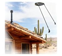 Weatherproof Roof Chimney Supports Bracket with Screws, Stainless Steel Brackets for Wood Stove Pipe, Easy to Install(Hoop Dia - 5 7/8"(150mm))
