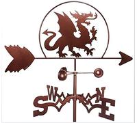 Weathervane, Mount Garden Yard Decoration, Stainless Steel Weather Vane Farm Scene Wind Direction Indicator, Decor Wind Vane - Dragon