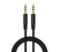 Weatwo 3.5mm Aux Câble - 4.9ft/1.5M-3.5mm Stéréo Mâle vers Mâle Audio Câble | Auxiliaire pour Voiture, Casque, iPhone, iPad, Samsung, MP3 Player, Smartphone, Tablette, Home Stéréos , Autoradio etc - Noir