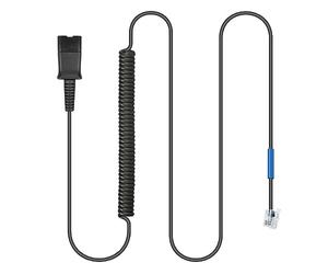 Weatwo U10 RJ9 Adaptateur de Casque QD Câble für Plantronics Quick Disconnect Casques Coilenkabel Compatible avec Cisco IP Telefone 7940 7942 6945 7960G 7962 7941G 7945G 6945 7811 8945 9951