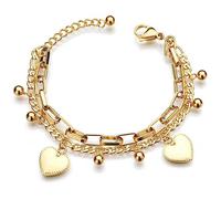 WEAV Arbre De Vie Pendentif Bracelet Couleur Or Exquise Coeur Perles Chaîne Bracelet Pour Femmes Cadeau Feminina Bijoux De Mode