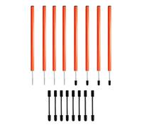 Weave Poles Dog Agility - 8 Pieces Portable Lightweight Training Tool | Dog Agility Course Backyard Set for Soil Garden Backyard Park Activities