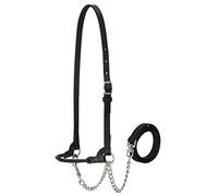 Weaver Cuir bétail Laitiers Halter, 90-0454, Noir, Grand