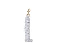 Weaver Cuir Blanc Coton Longe avec Laiton Massif 225 Snap, Blanc