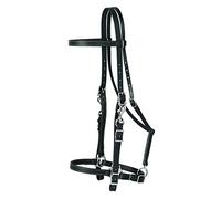 Weaver Cuir Brahma Webb Halter Bride, 35-2070-BK, Noir, Cheval