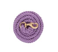 Weaver Cuir Coton Rayé Longe avec Laiton Massif 225 Snap, n/a, Lavande, 5/8" x 10'