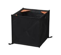 Weaver Cuir Couvre-lit Line Cube de Rangement, Noir/Orange