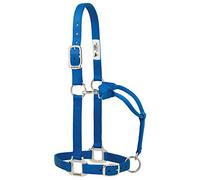Weaver Cuir Original en Nylon réglable Halter chromés avec matériel, 35-7374-BL, Bleu, 1" Small Horse