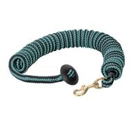 Weaver Cuir Rond Coton Longe, Noir/Turquoise