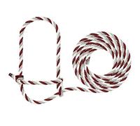 Weaver Leather 35-7900-67 Licol en Corde Unisexe-Adulte, Bordeaux/Gris/Blanc, 7'
