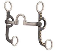 Weaver Leather 4-5/8" Pony Bit, Correction Mouth, Buffed Black Mors Unisexe, Noir Poli, 4-5/8-inch Mouthpiece