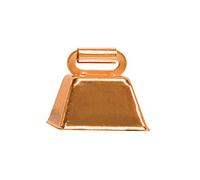 Weaver Leather Cloche de vache en cuivre - 3,8 cm de large x 3,8 cm de diamètre, ouverture 3,8 cm de haut.