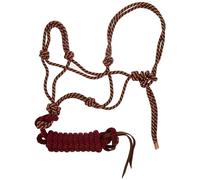 Weaver Leather Diamond Braid Cordelette Licol et Laisse Sangria/Or Moyen Cheval