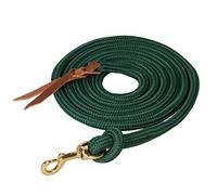 Weaver Leather Laisse de Cowboy en polyéthylène avec Bouton-Pression, Vert Chasseur, 1,6 cm x 3 m