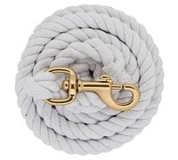 Weaver Leather Laisse en Coton avec Mousqueton 225 plaqué Laiton, Blanc