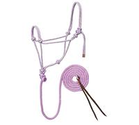 Weaver Leather Licol de Cheval et Longe en Corde tressée avec Strass, Lavande, Menthe, Gris
