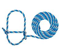 Weaver Leather Licol en Corde pour bétail Bleu foncé/Turquoise/Gris