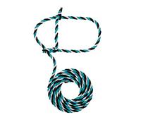 Weaver Leather Licol en Corde pour bétail, Bleu Sarcelle/Noir/Gris