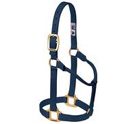 Weaver Leather Licol Original Non réglable en Nylon pour Cheval Bleu Marine Taille S