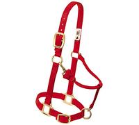 Weaver Leather Licol réglable en Nylon pour Grand Cheval de Trait, 2,5 cm, Rouge