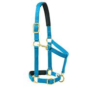 Weaver Leather Licol rembourré réglable au Niveau du Menton et de la Gorge - 2,5 cm - Bleu uni