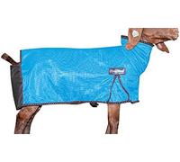 Weaver Leather Livestock ProCool Couverture en Maille de chèvre avec Passepoil réfléchissant Bleu Taille M